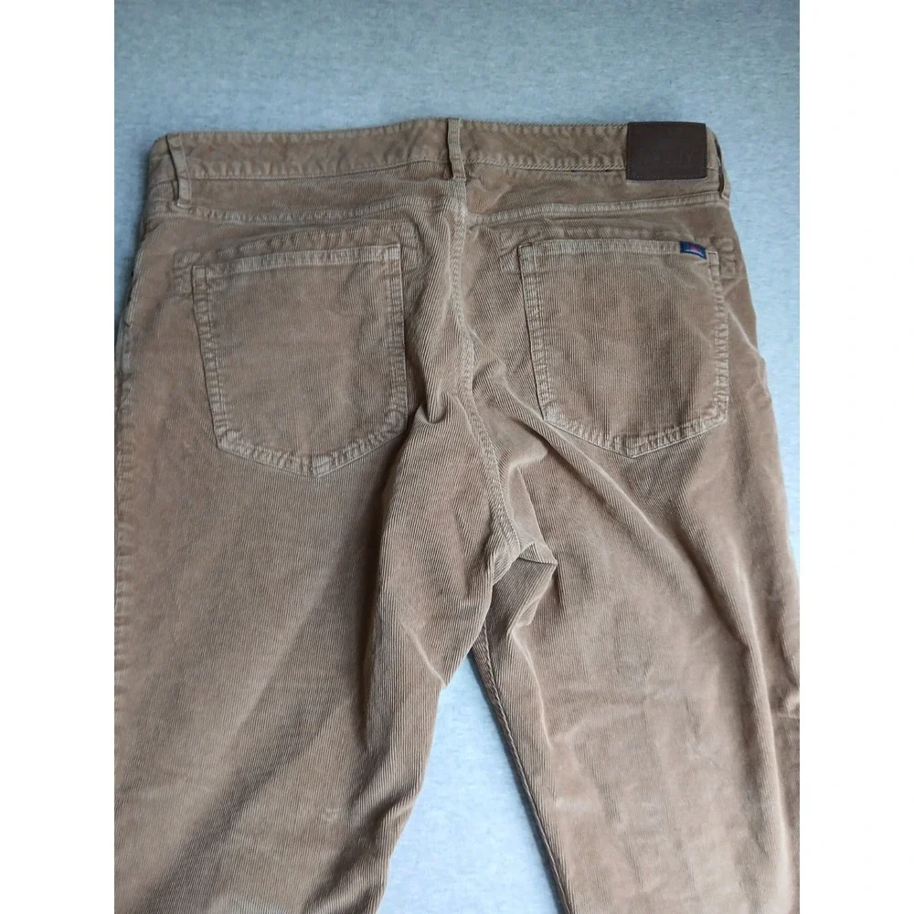 Faherty Pants 36x30 Corduroy Organic Cotton Cord Straight Leg Preppy Brown